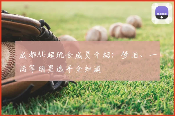 成都AG超玩会成员介绍：梦泪、一诺等明星选手全知道